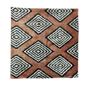 MD Home Designer Throw Pillow Case Velvet Ikat Handmade Square 20 x 20 Bohemian